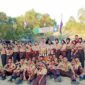 Taruna-taruni pramuka SMK Pelayaran Lintas Nusantara Kabupaten Barru.