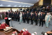 Sebanyak 25 anggota DPRD Barru resmi dilantik, Selasa (10/9/2024)