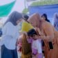 Calon bupati Barru nomor urut 2 Dokter Ulfah saat bertemu warga Barru.