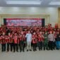 Bupati Barru, Suardi Saleh saat melantik pemuda Pancasila Barru di Baruga Singkerru Ada'e Barru, Sabtu (31/08/2024).