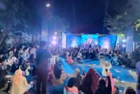 Suasana acara Bazar Jalur dua dokter Ulfah-MHG, Sabtu (5/10/2024) malam.