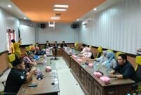 Anggota DPRD Barru saat berkunjung ke kantor DPRD Takalar sharing informasi terkait rencana kerja.