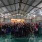Suasana kampanye dokter Ulfah-MHG di Desa Kading, Kecamatan Tanete Riaja, Barru, Kamis (24/10/2024).