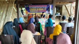 Suasana reses anggota DPRD Barru, Syahrul Ramdani di Lampoko, Kecamatan Balusu, Barru, Senin (08/12/2025).