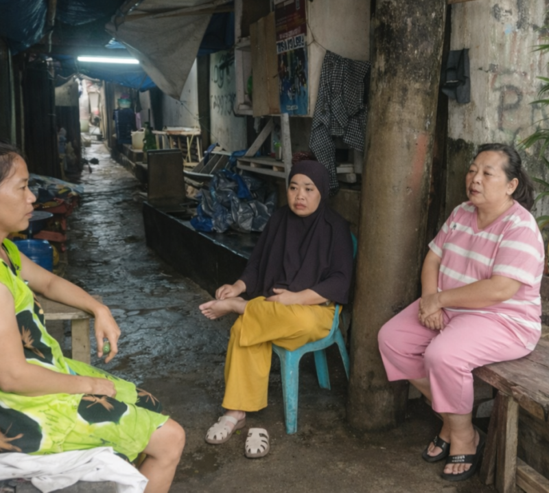 Fitriah, Megawati dan Syanti.
