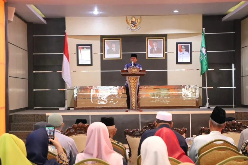 Wali Kota Parepare, Tasming Hamid membuka Orientasi Mubaligh, Pengurus Masjid dan Pelatihan Operator Masjid di Auditorium BJ Habibie, Kamis (12/2/2026).