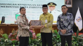 Wali Kota Parepare, Tasming Hamid, bersama rombongan Forum Koordinasi Pimpinan Daerah (Forkopimda) serta jajaran Pemerintah Kota Parepare melakukan kunjungan kerja ke Kota Balikpapan, Jumat (23/1/2026).