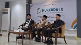 Wali Kota Parepare, Tasming Hamid membuka Musyawarah Kerja Daerah (Mukerda) IX DPD Wahdah Islamiyah Kota Parepare di Balai Ainun BJ Habibie di Jl Alwi Abdul Jalil Habibie, Kelurahan Mallusetasi, Kecanatan Ujung, Kota Parepare, Sulawesi Selatan, Minggu (11/1/2026). (Foto: Ist).