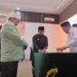 Wali Kota Parepare, Tasming Hamid hadiri pelantikan Pengurus Daerah Ikatan Persaudaraan Imam Masjid Kota Parepare periode 2025–2030 di Kota Parepare, Jumat (17/1/2026).