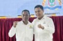 Calon Ketua Kadin Barru, Mahyuddin Syam (kiri) bersama Ketua Kadin Sulsel, Andi Iwan Darmawan Aras
