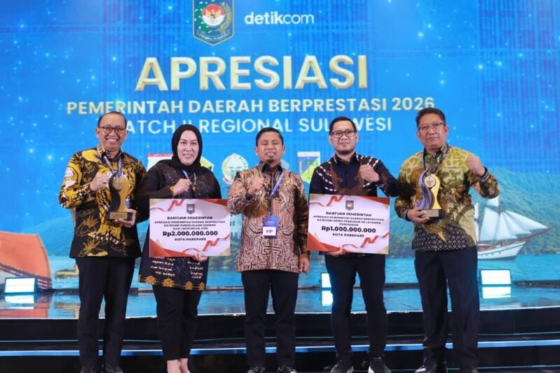 Pemkot Parepare Raih Terbaik I Pengelolaan Sampah dan Lingkungan Asri. (Foto: humas)