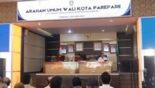 Rapat Koordinasi Peningkatan Kinerja yang dirangkaikan dengan Sosialisasi Manajemen Talenta Pemerintah Kota Parepare di Auditorium BJ Habibie, Kamis (1/10/2026).